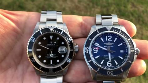 is breitling same level as rolex|Breitling superocean vs Rolex submariner.